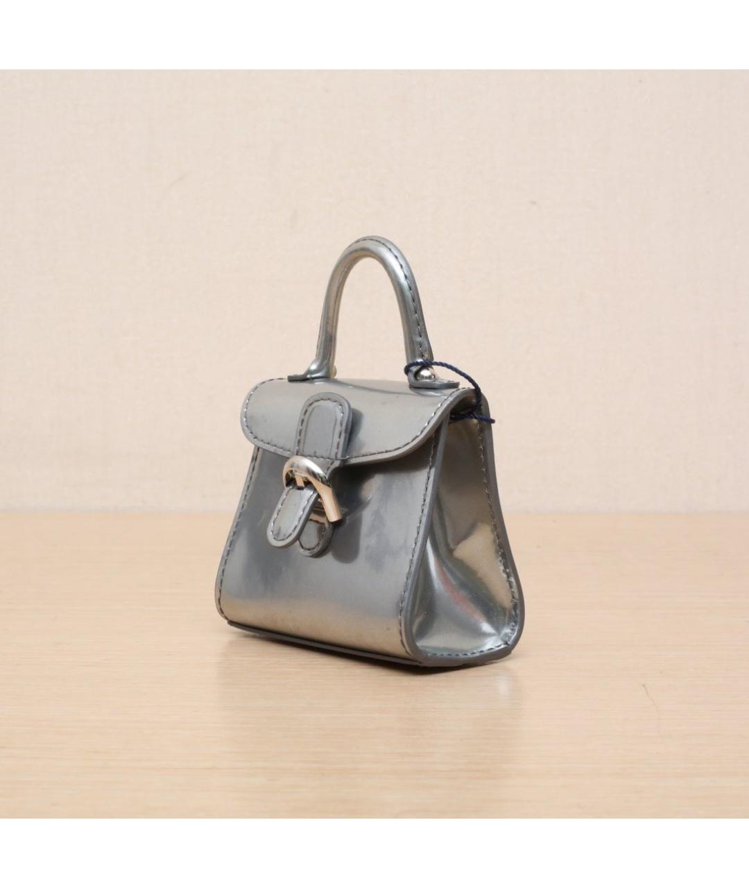 DELVAUX Серебряная кожаная сумка через плечо, фото 4