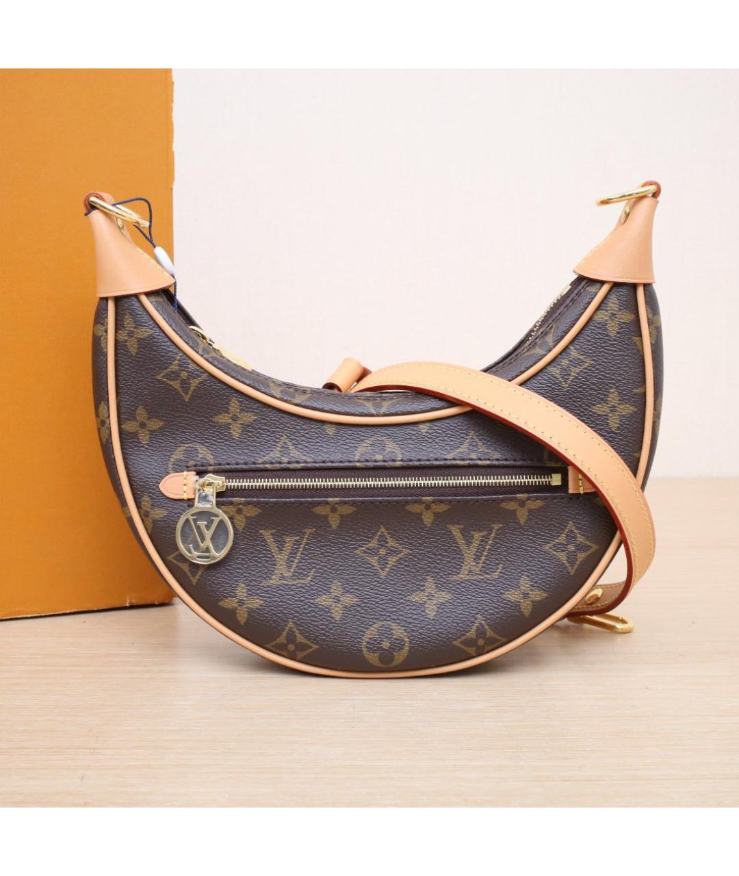 LOUIS VUITTON Коричневая сумка через плечо, фото 2