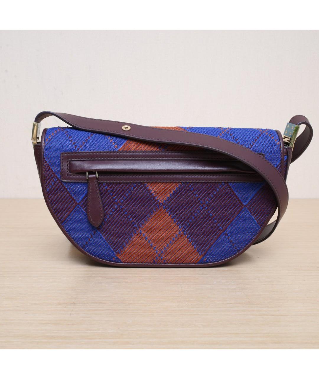 BURBERRY Темно-синяя сумка через плечо, фото 3