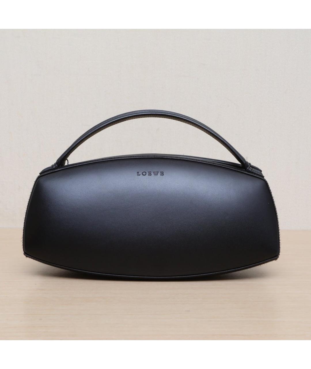 LOEWE Черная кожаная сумка через плечо, фото 3
