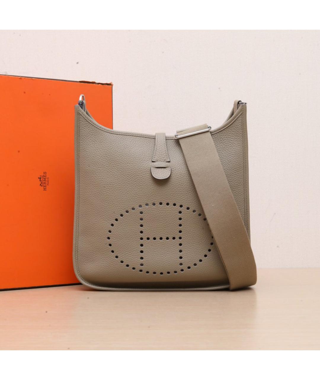 HERMES Коричневая кожаная сумка через плечо, фото 2