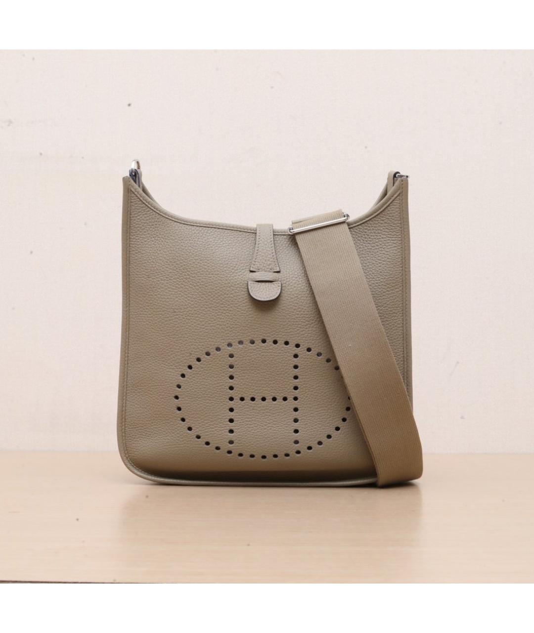 HERMES Коричневая кожаная сумка через плечо, фото 3