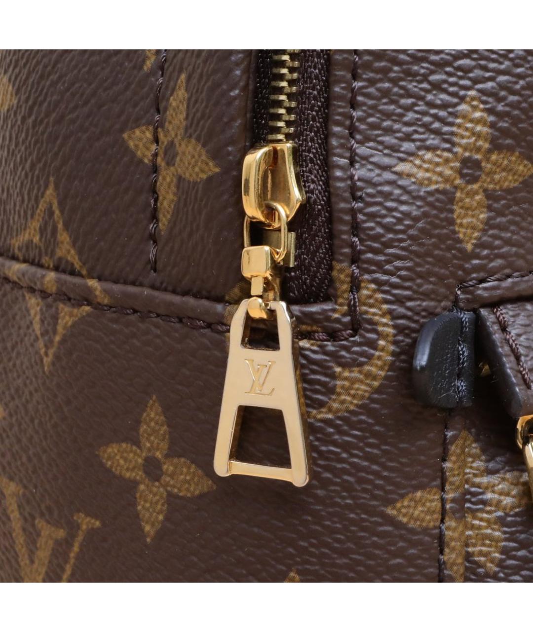 LOUIS VUITTON Коричневый кожаный рюкзак, фото 7