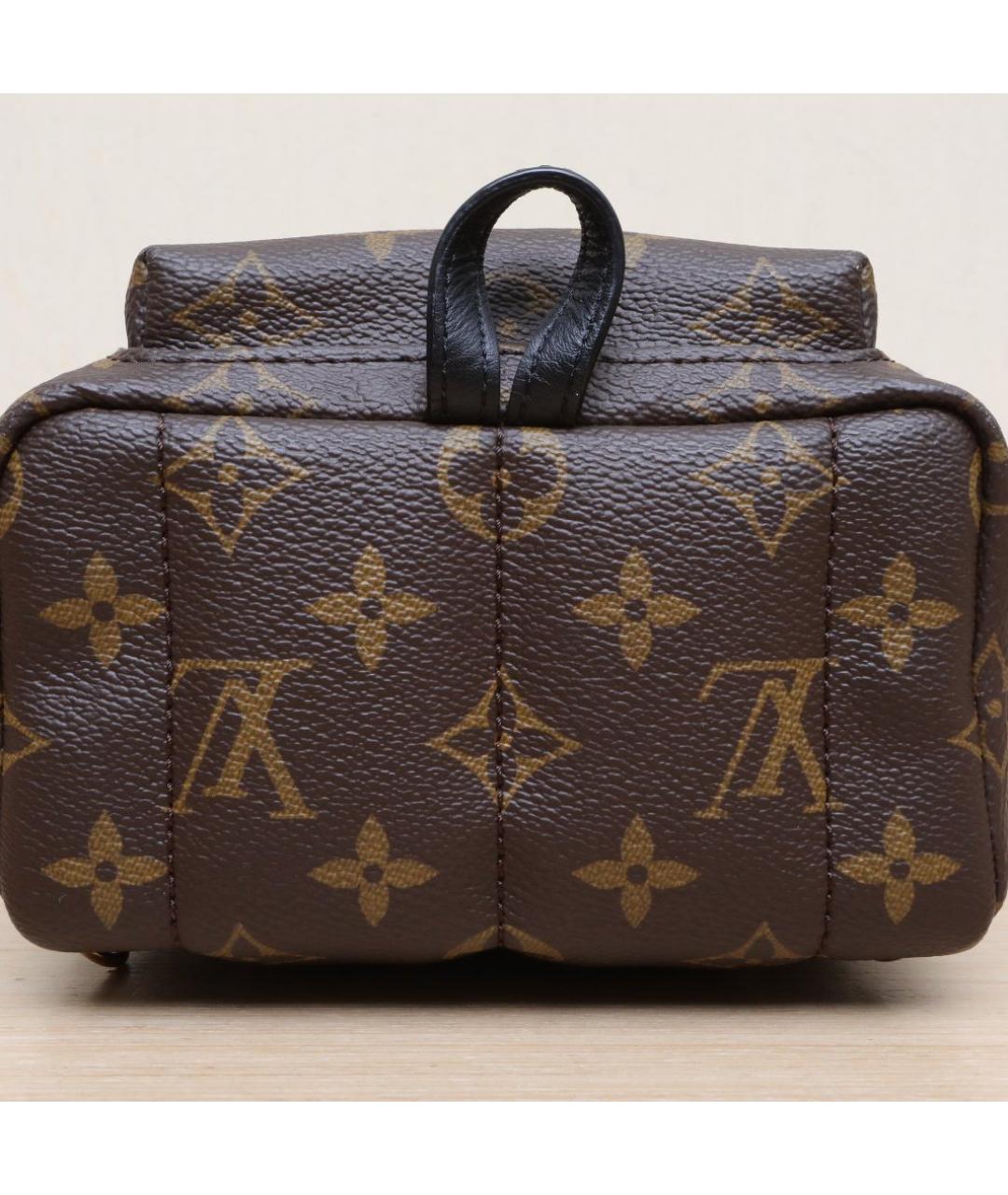 LOUIS VUITTON Коричневый кожаный рюкзак, фото 8