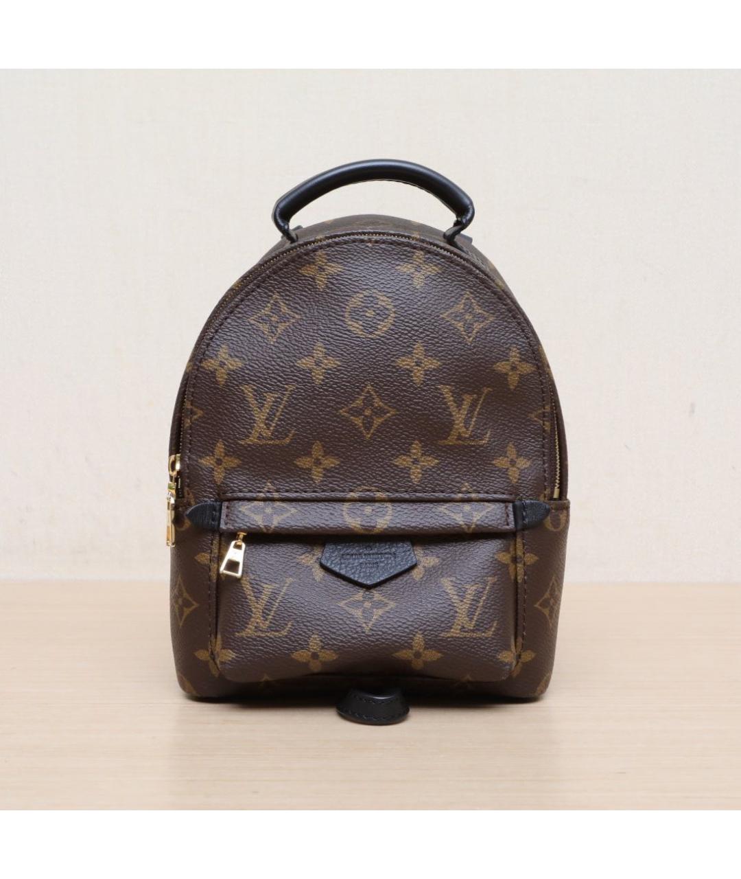 LOUIS VUITTON Коричневый кожаный рюкзак, фото 3