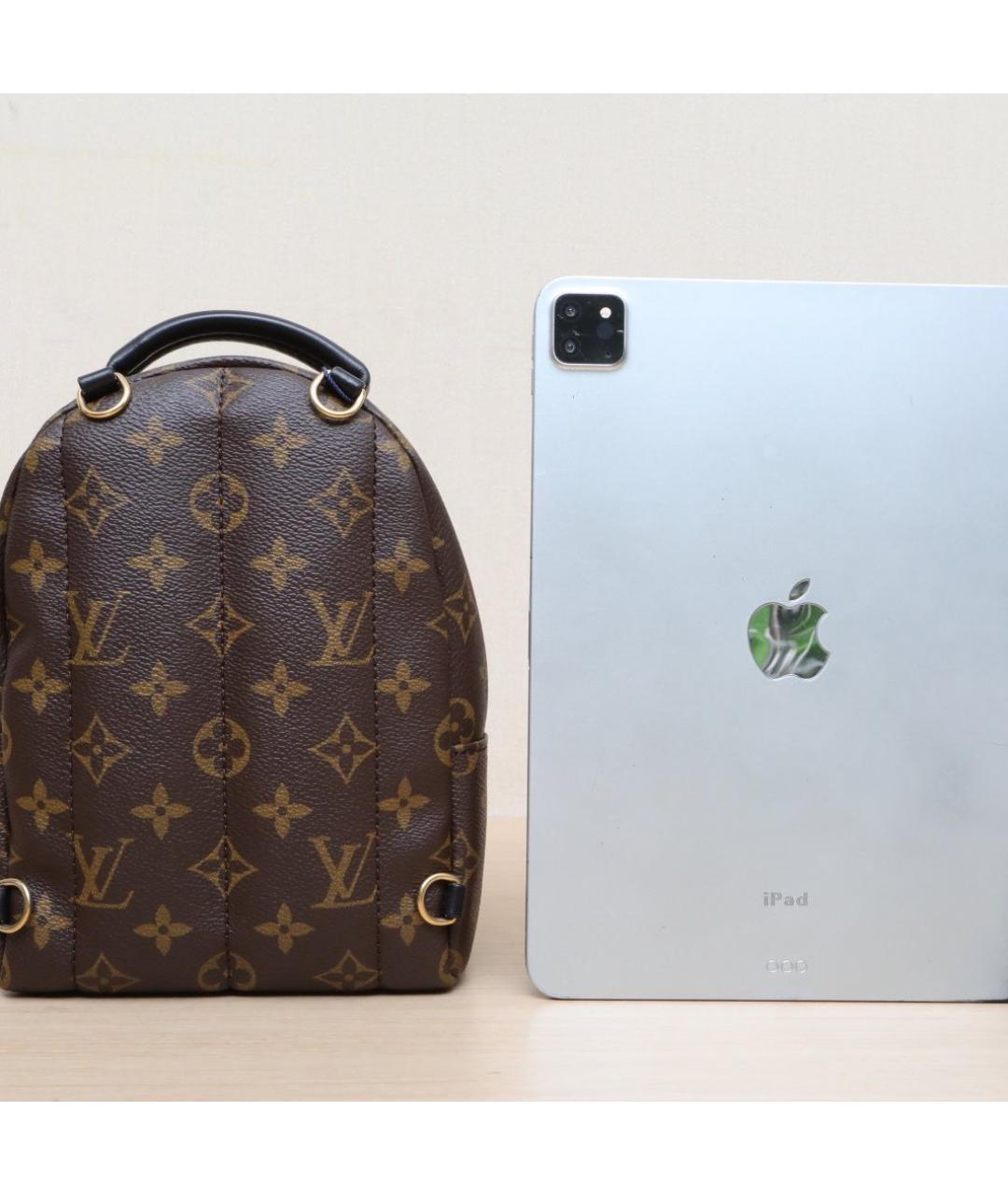 LOUIS VUITTON Коричневый кожаный рюкзак, фото 6