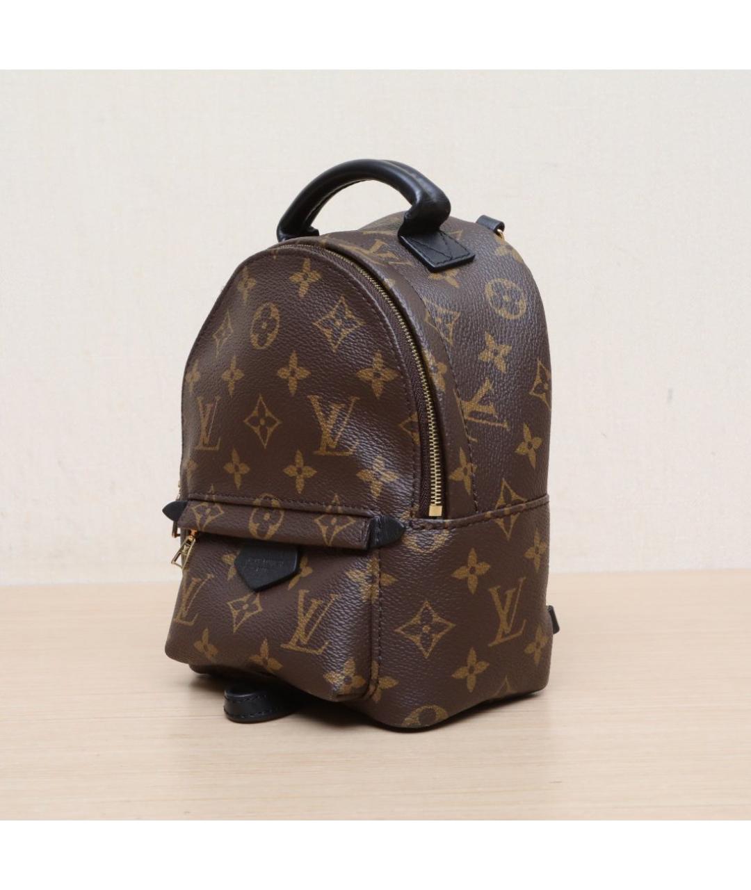 LOUIS VUITTON Коричневый кожаный рюкзак, фото 4