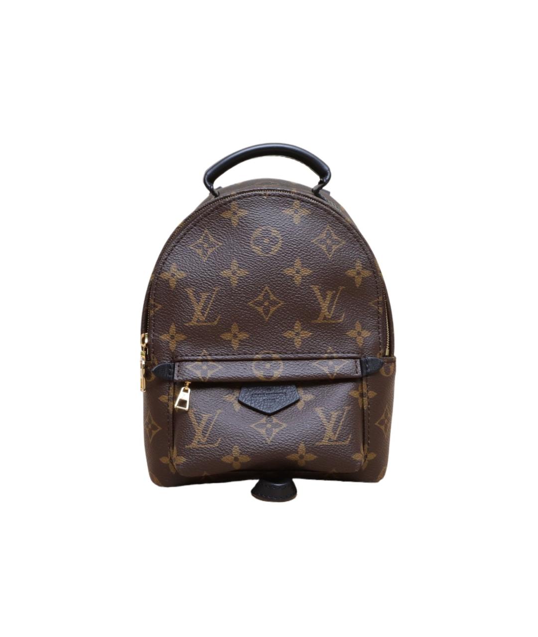 LOUIS VUITTON Коричневый кожаный рюкзак, фото 1