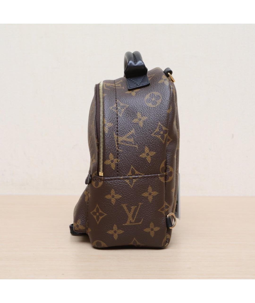 LOUIS VUITTON Коричневый кожаный рюкзак, фото 5