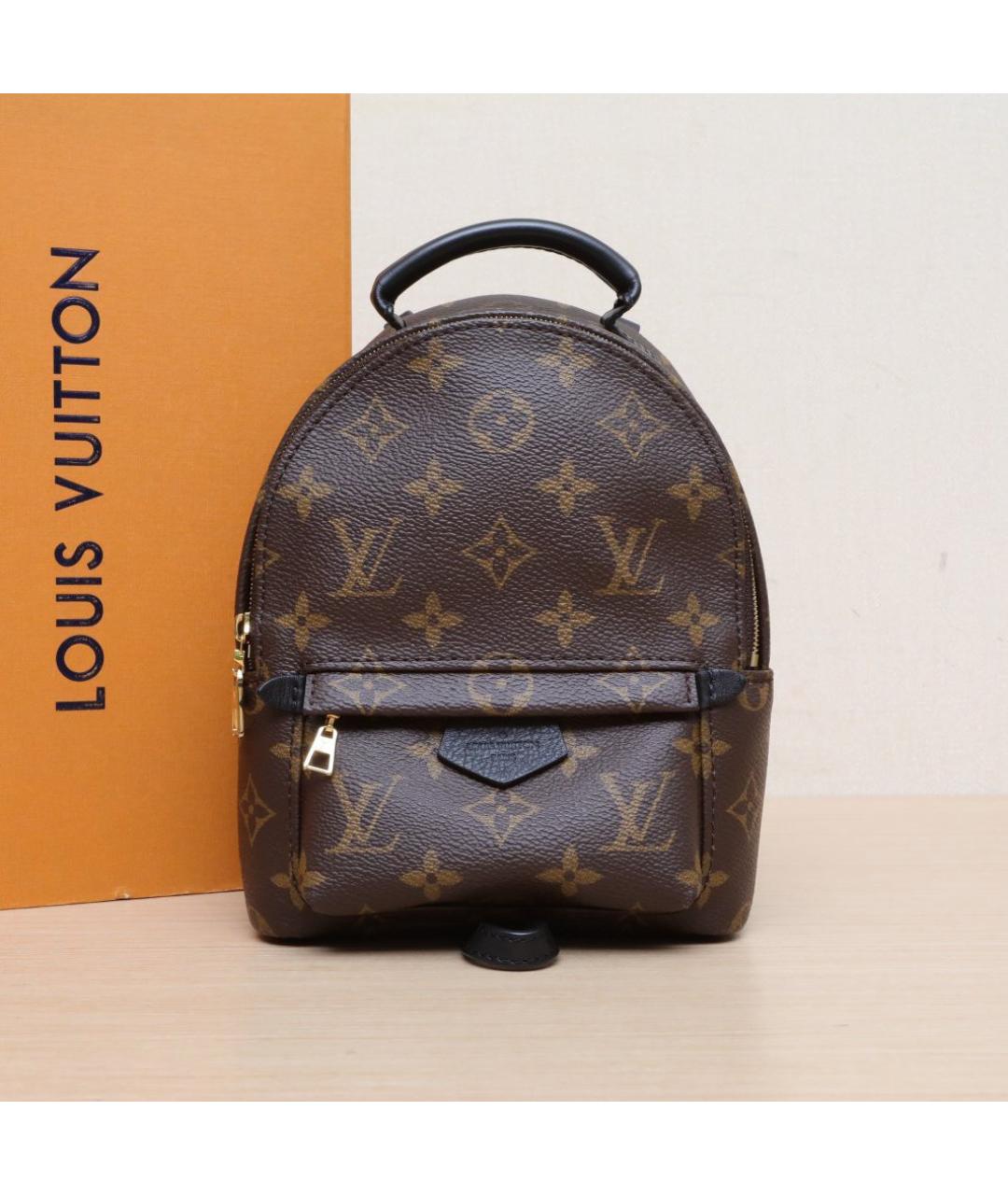 LOUIS VUITTON Коричневый кожаный рюкзак, фото 2