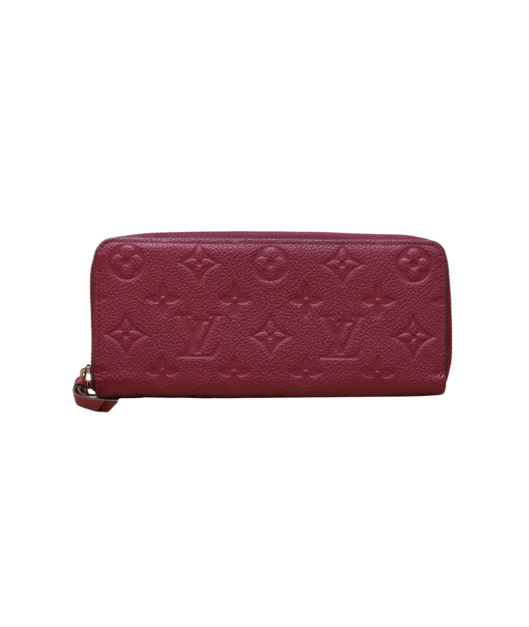 LOUIS VUITTON Красный кожаный кошелек, фото 1