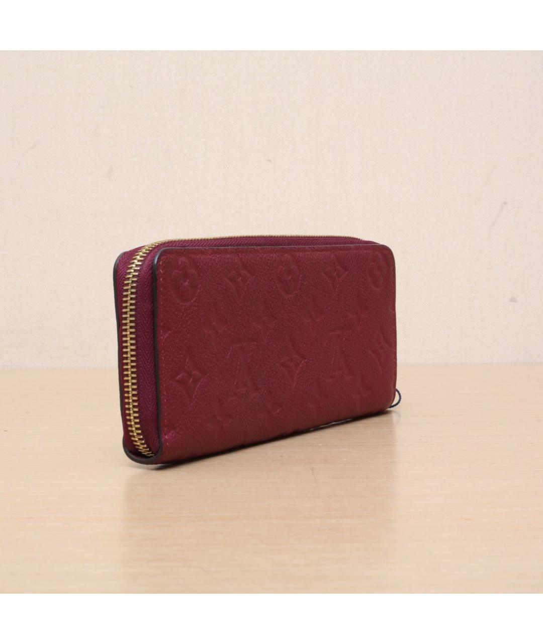 LOUIS VUITTON Красный кожаный кошелек, фото 6