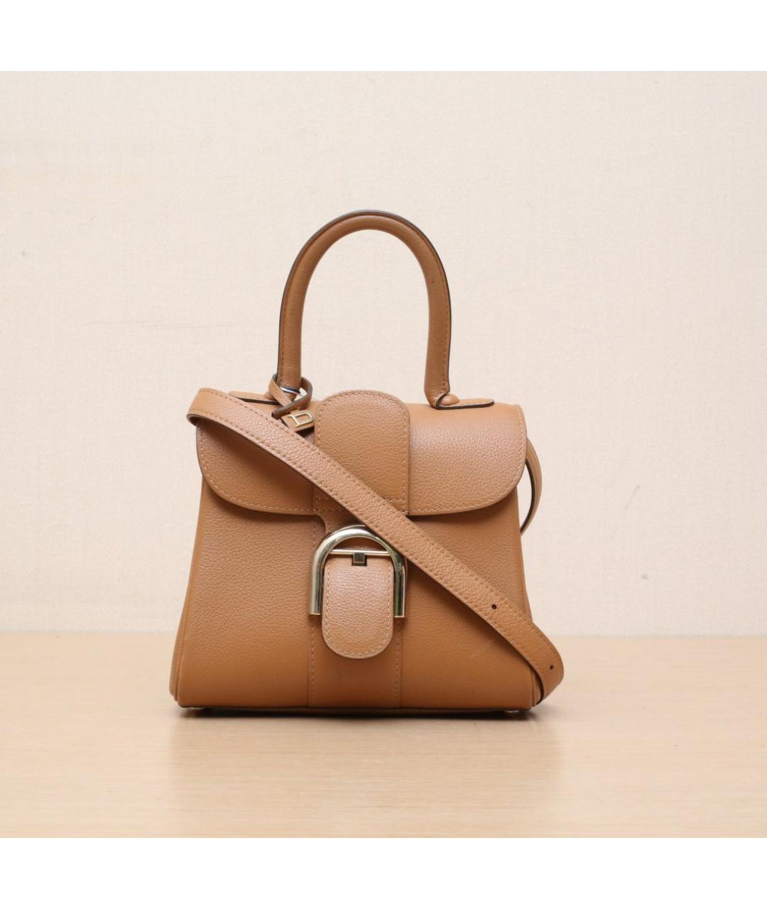 DELVAUX Коричневая кожаная сумка через плечо, фото 2