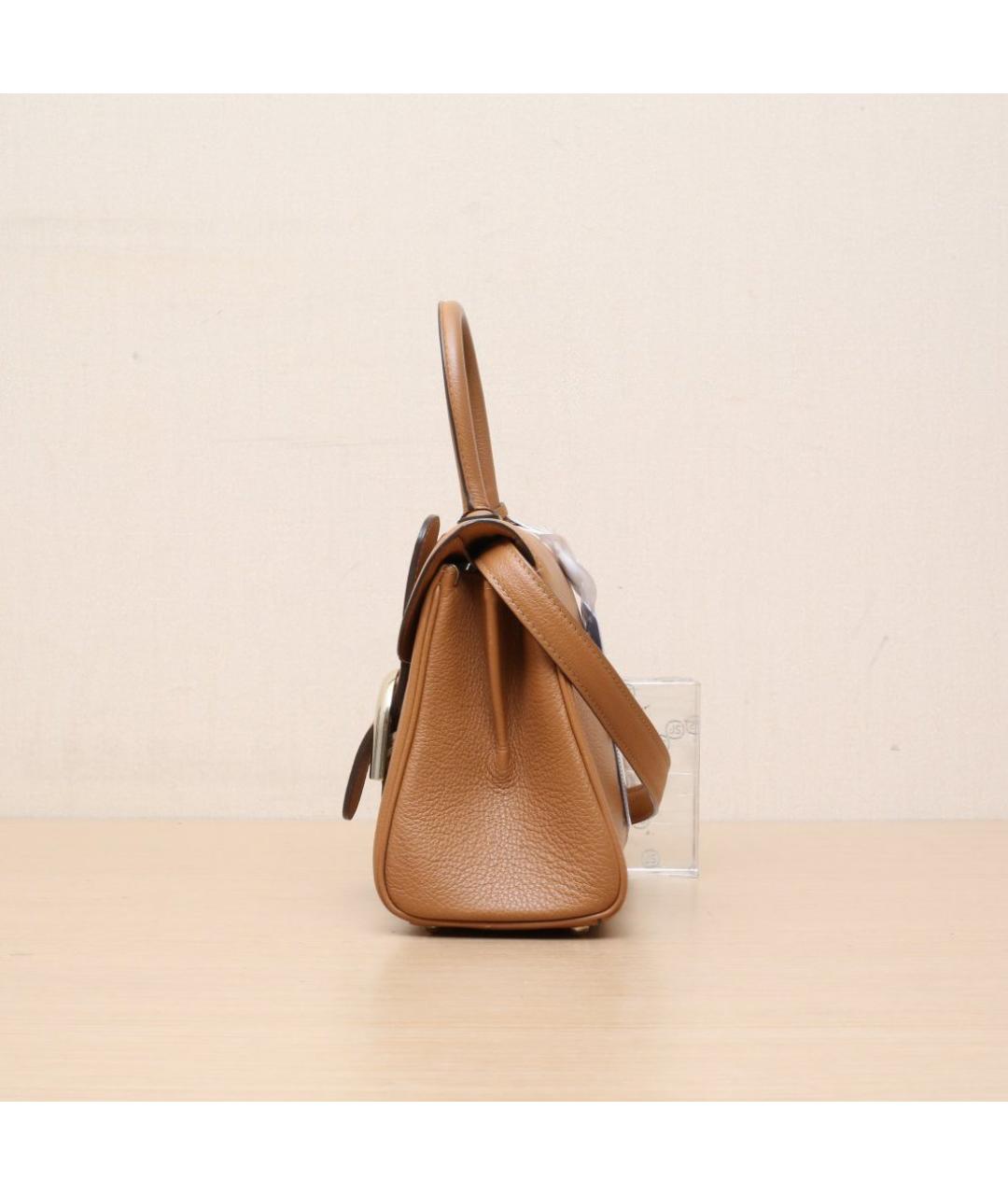 DELVAUX Коричневая кожаная сумка через плечо, фото 5