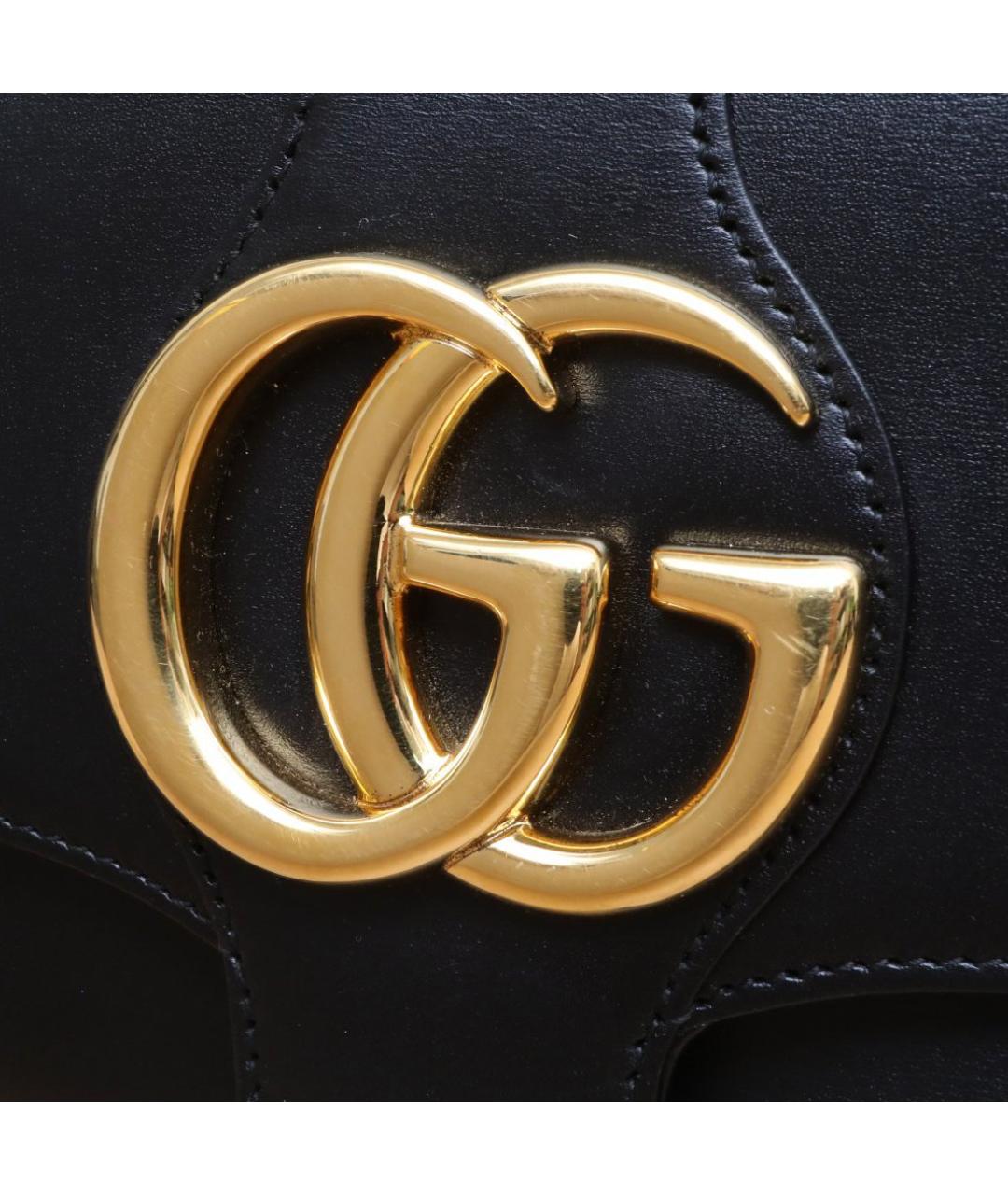 GUCCI Черная кожаная сумка через плечо, фото 8