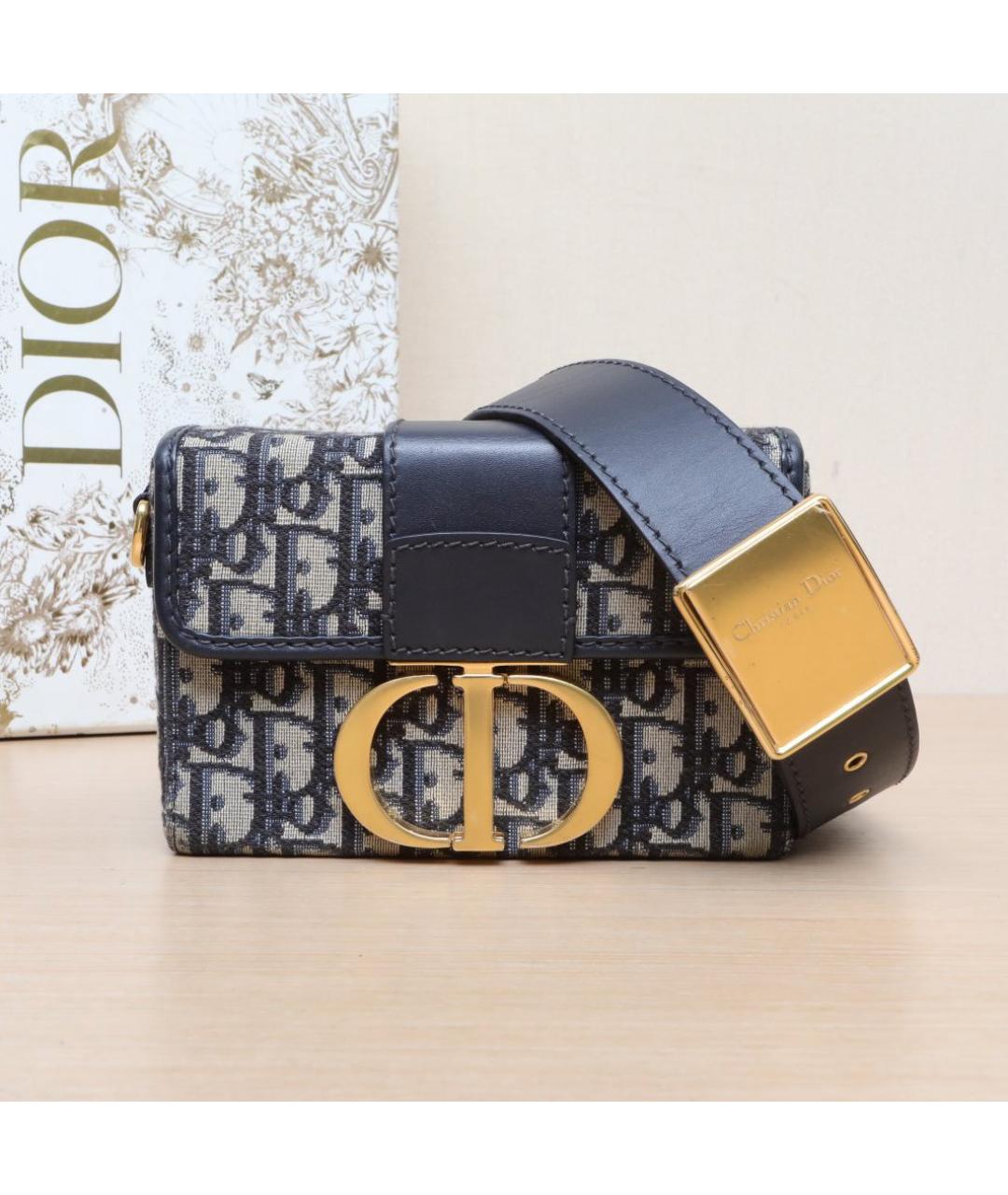 CHRISTIAN DIOR Темно-синяя сумка через плечо, фото 2