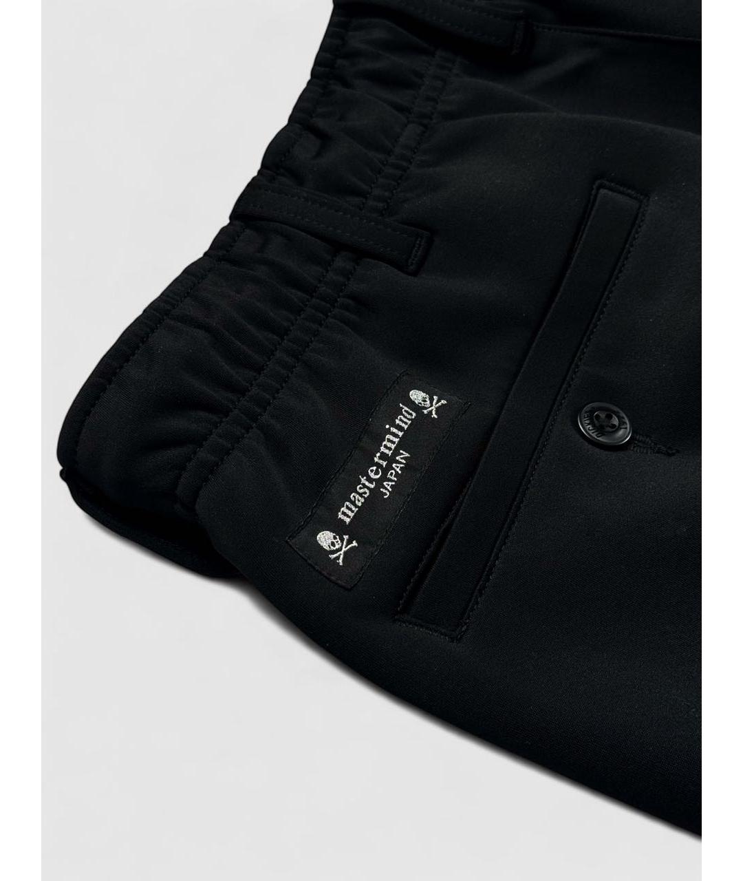 MASTERMIND JAPAN Черные полиэстеровые повседневные брюки, фото 4