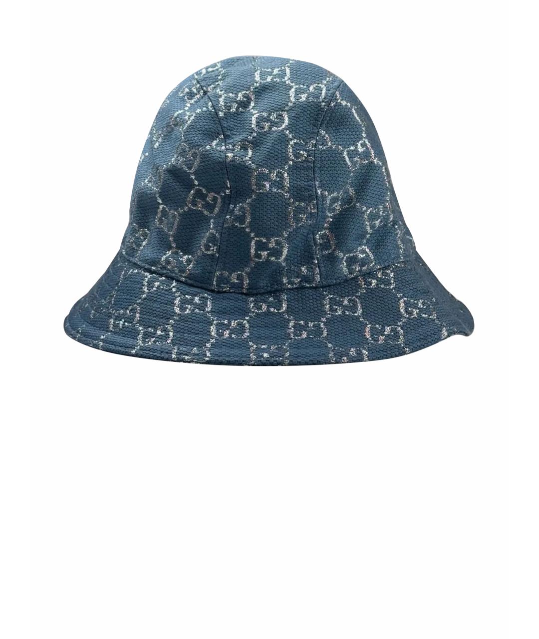 GUCCI Голубая панама, фото 1
