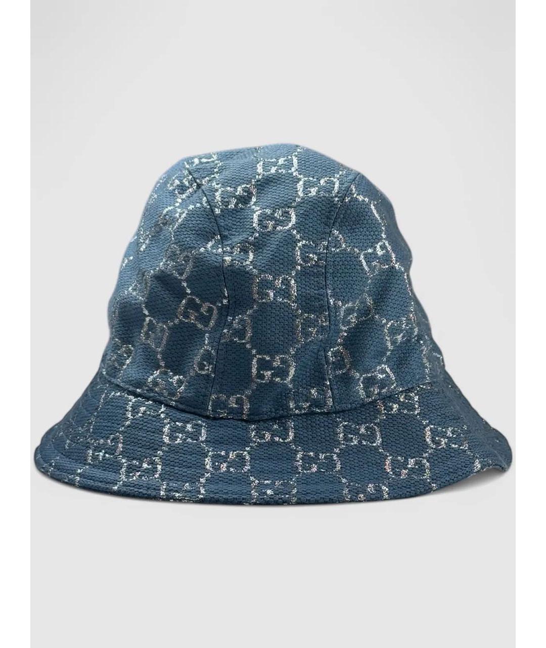 GUCCI Голубая панама, фото 6