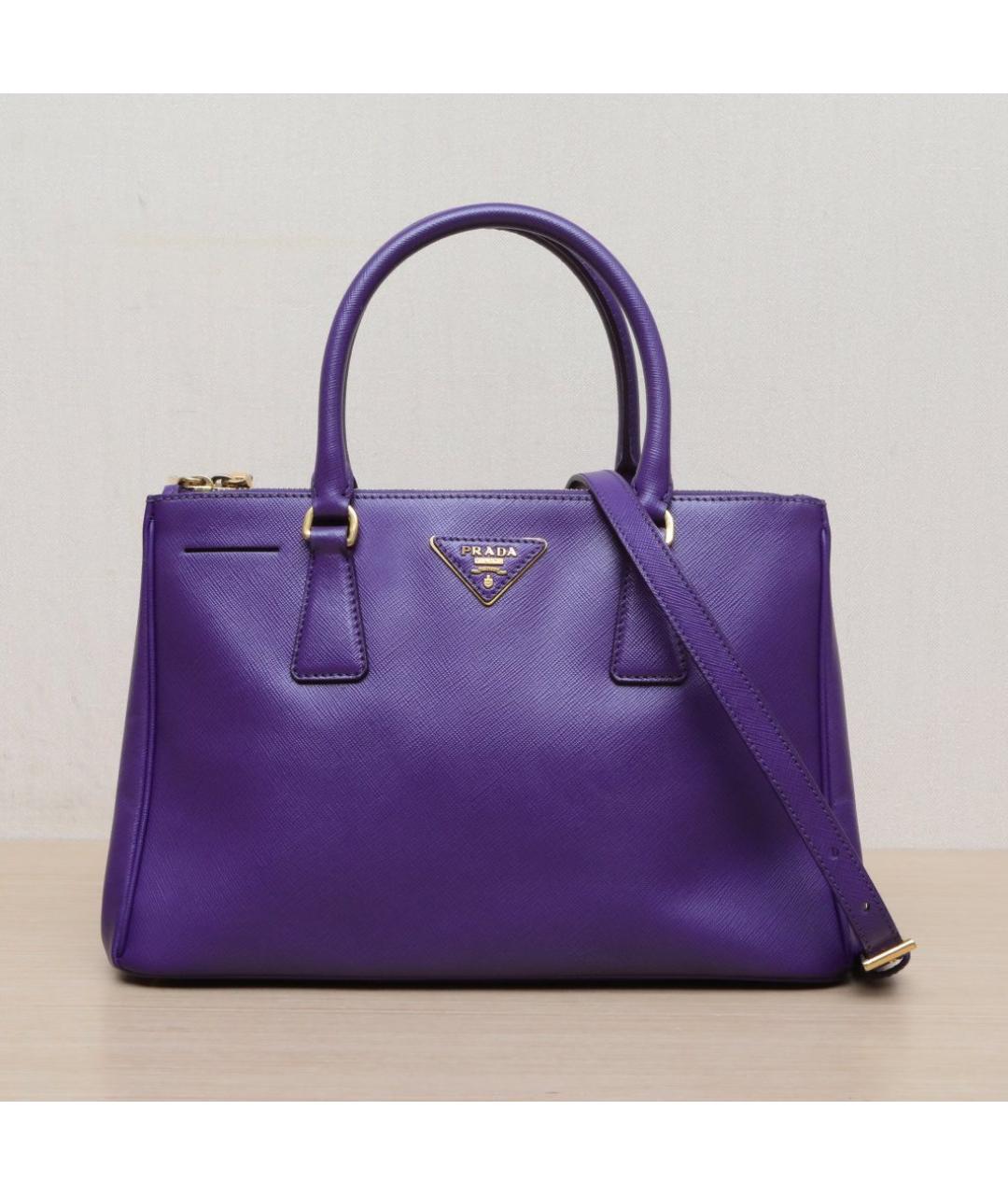 PRADA Фиолетовая кожаная сумка через плечо, фото 3