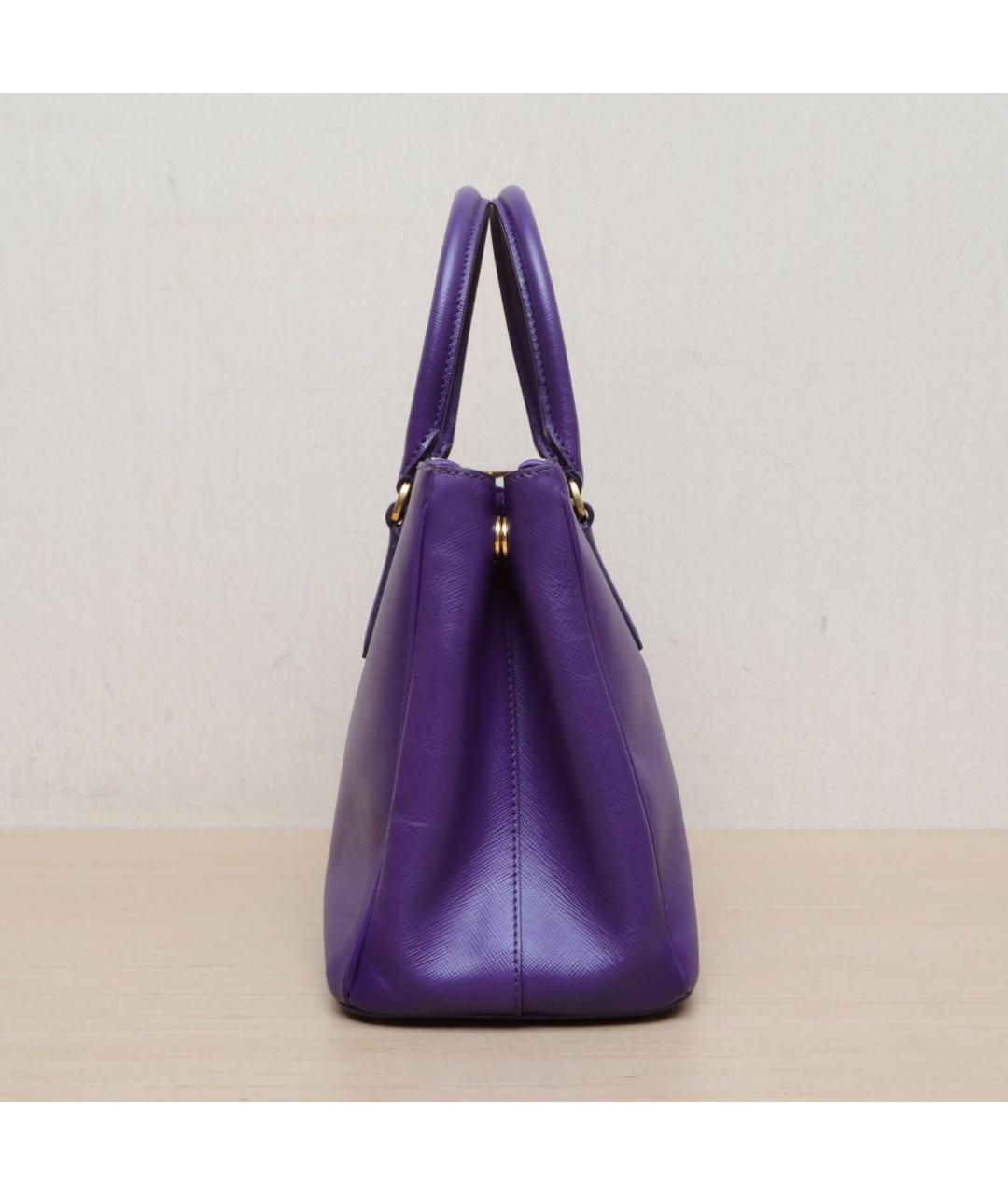 PRADA Фиолетовая кожаная сумка через плечо, фото 5