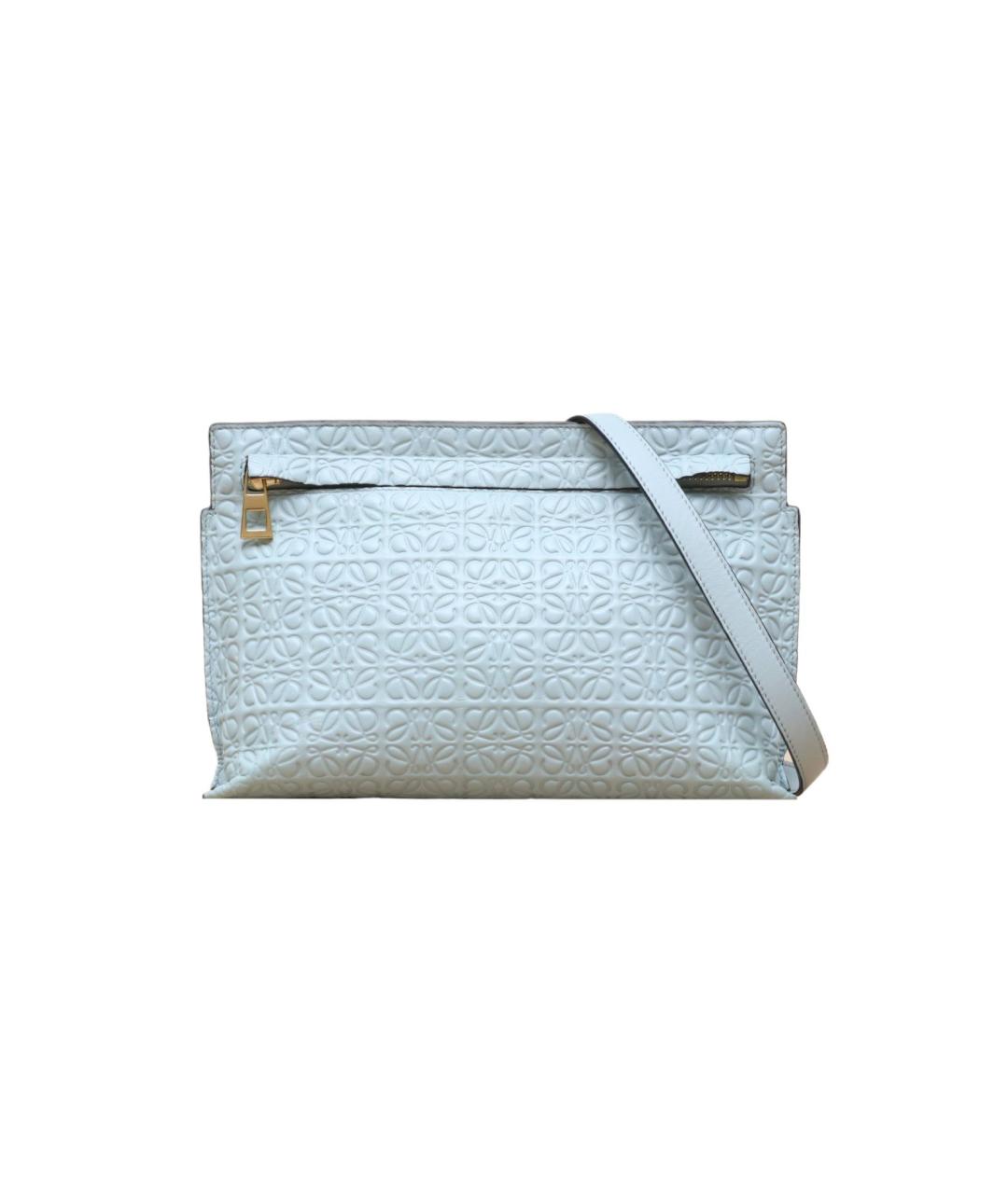 LOEWE Голубая кожаная сумка через плечо, фото 1