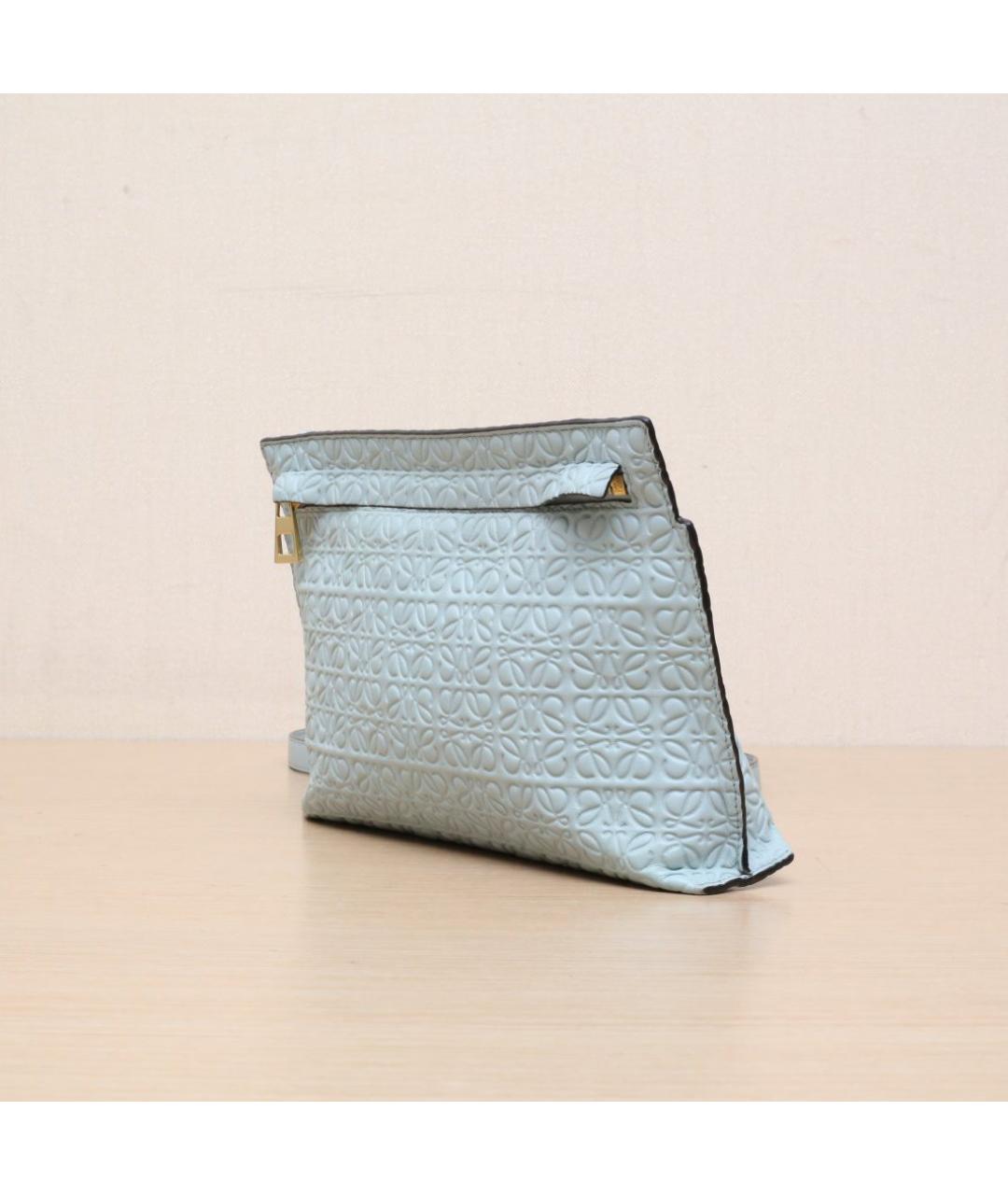LOEWE Голубая кожаная сумка через плечо, фото 4