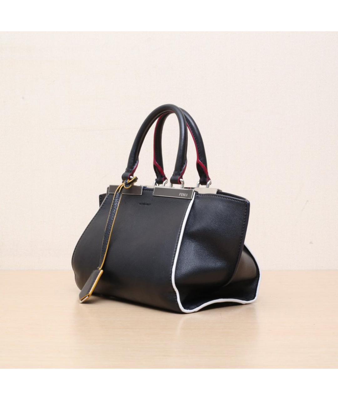 FENDI Черная кожаная сумка через плечо, фото 4