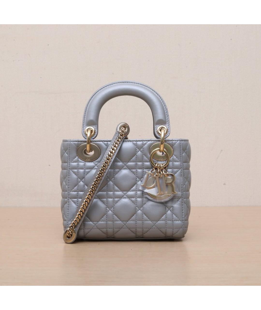 CHRISTIAN DIOR Серая сумка через плечо, фото 3