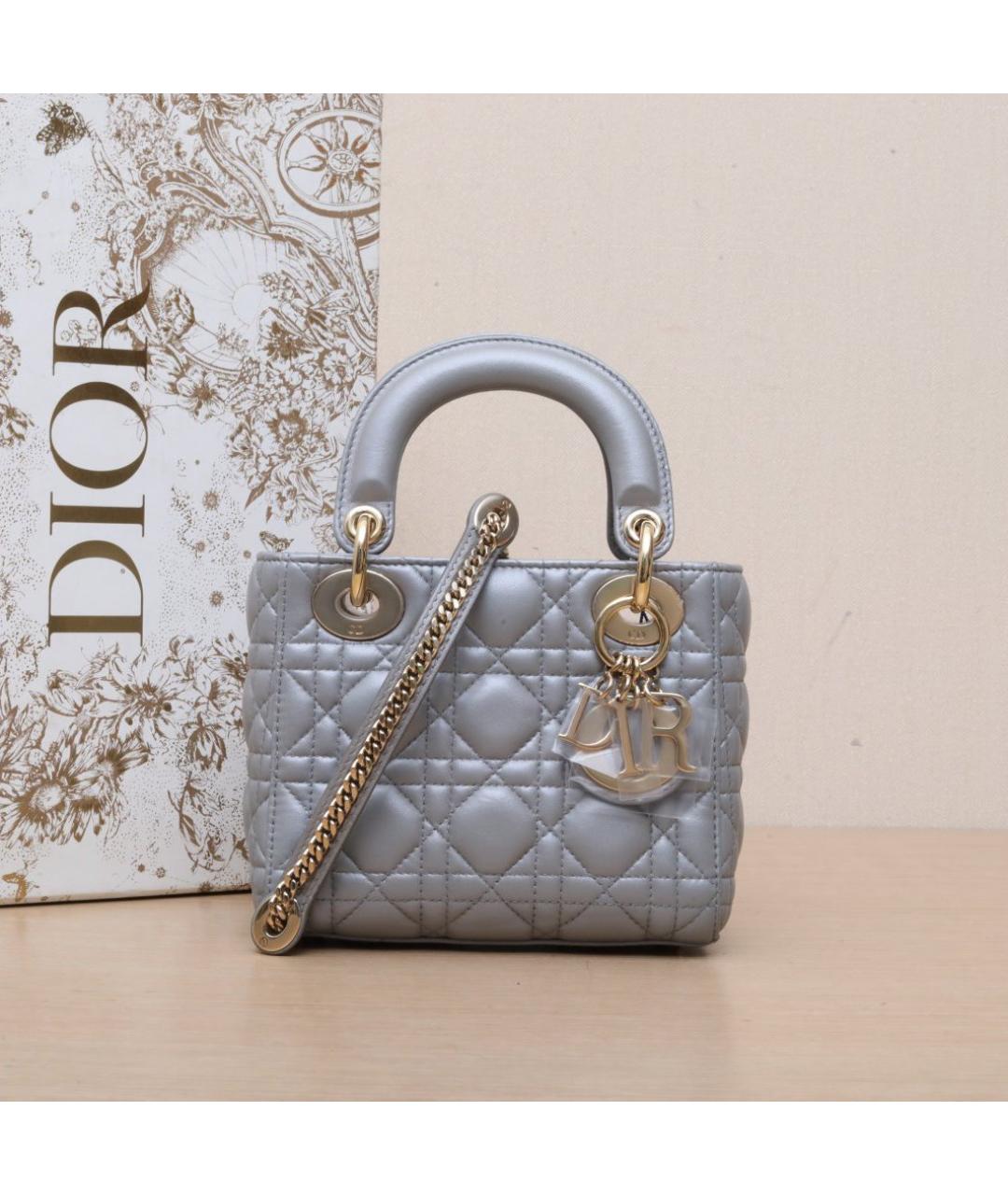 CHRISTIAN DIOR Серая сумка через плечо, фото 2