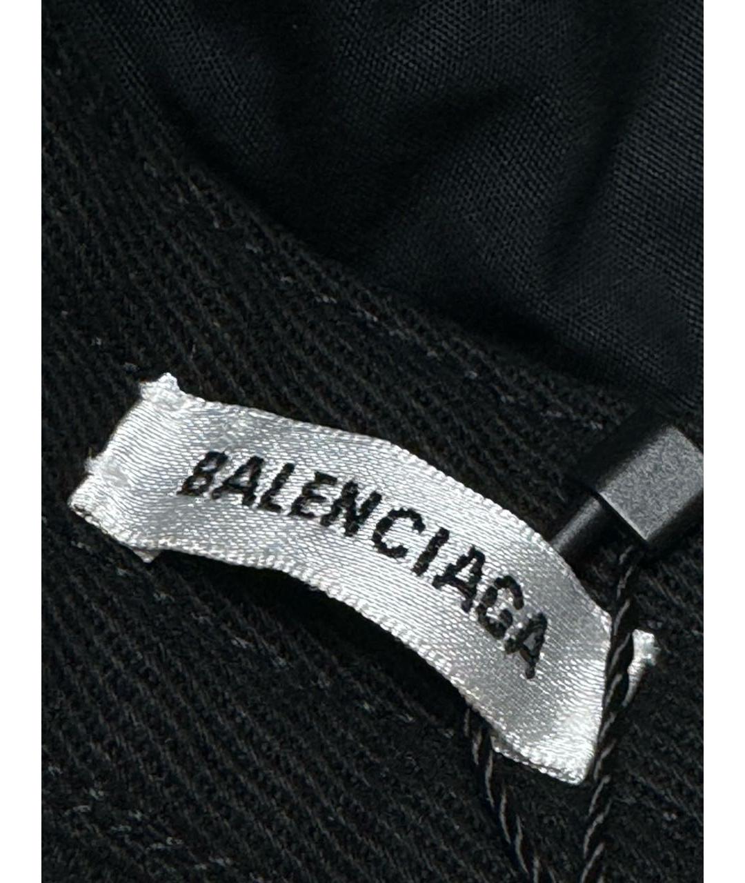 BALENCIAGA Черная хлопковая кепка, фото 4