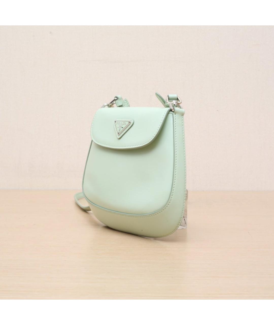 PRADA Салатовая кожаная сумка через плечо, фото 2