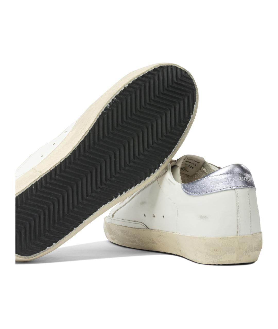 GOLDEN GOOSE DELUXE BRAND Белые кожаные кроссовки, фото 5