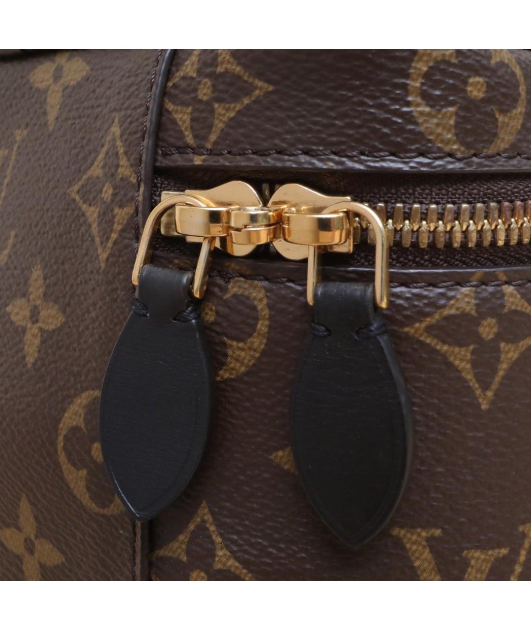 LOUIS VUITTON Коричневая кожаная сумка через плечо, фото 7