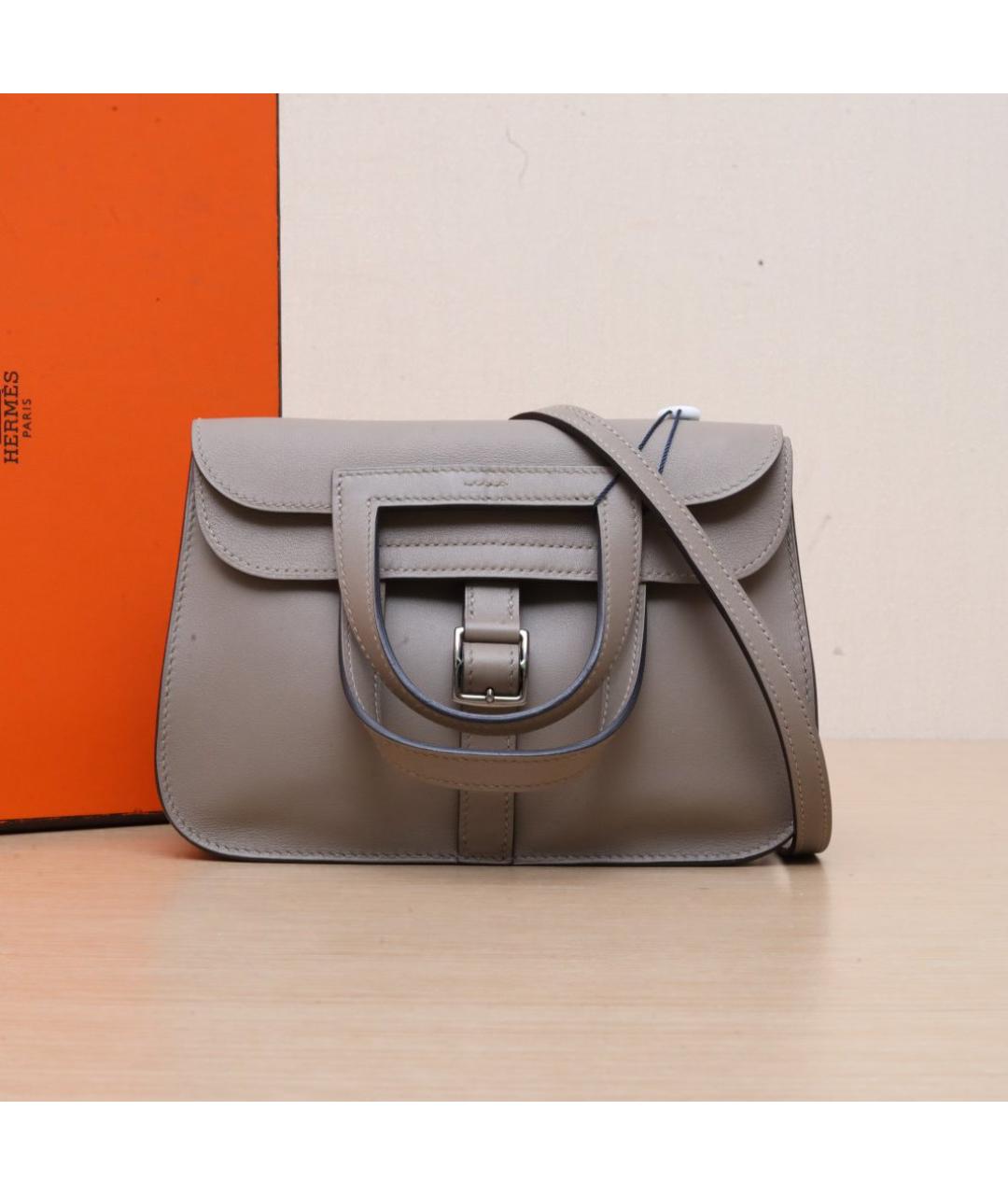 HERMES Коричневая кожаная сумка через плечо, фото 2