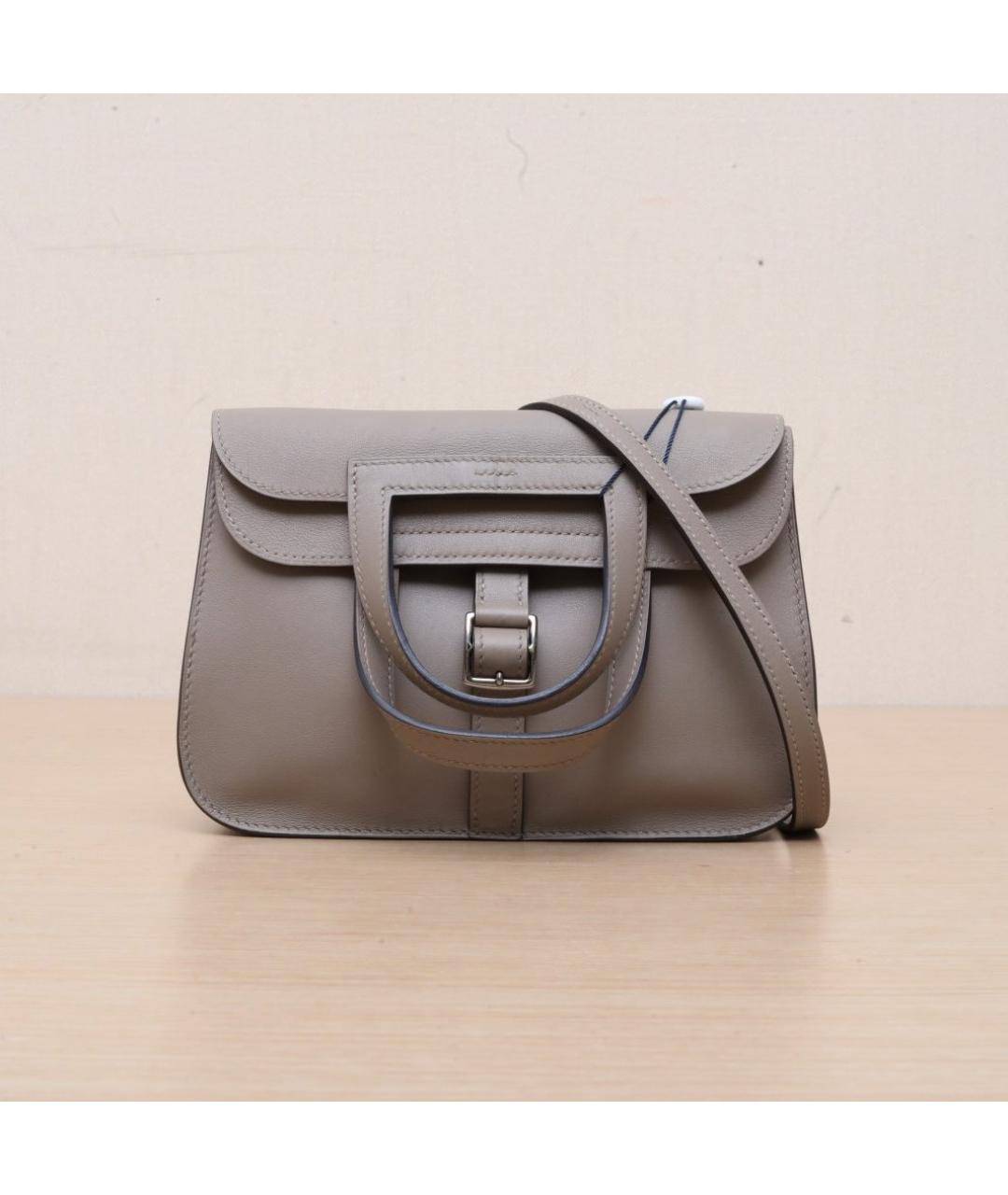 HERMES Коричневая кожаная сумка через плечо, фото 3