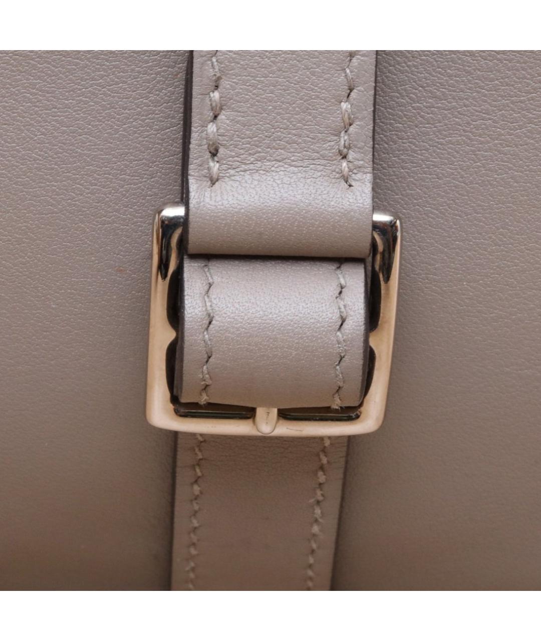 HERMES Коричневая кожаная сумка через плечо, фото 7