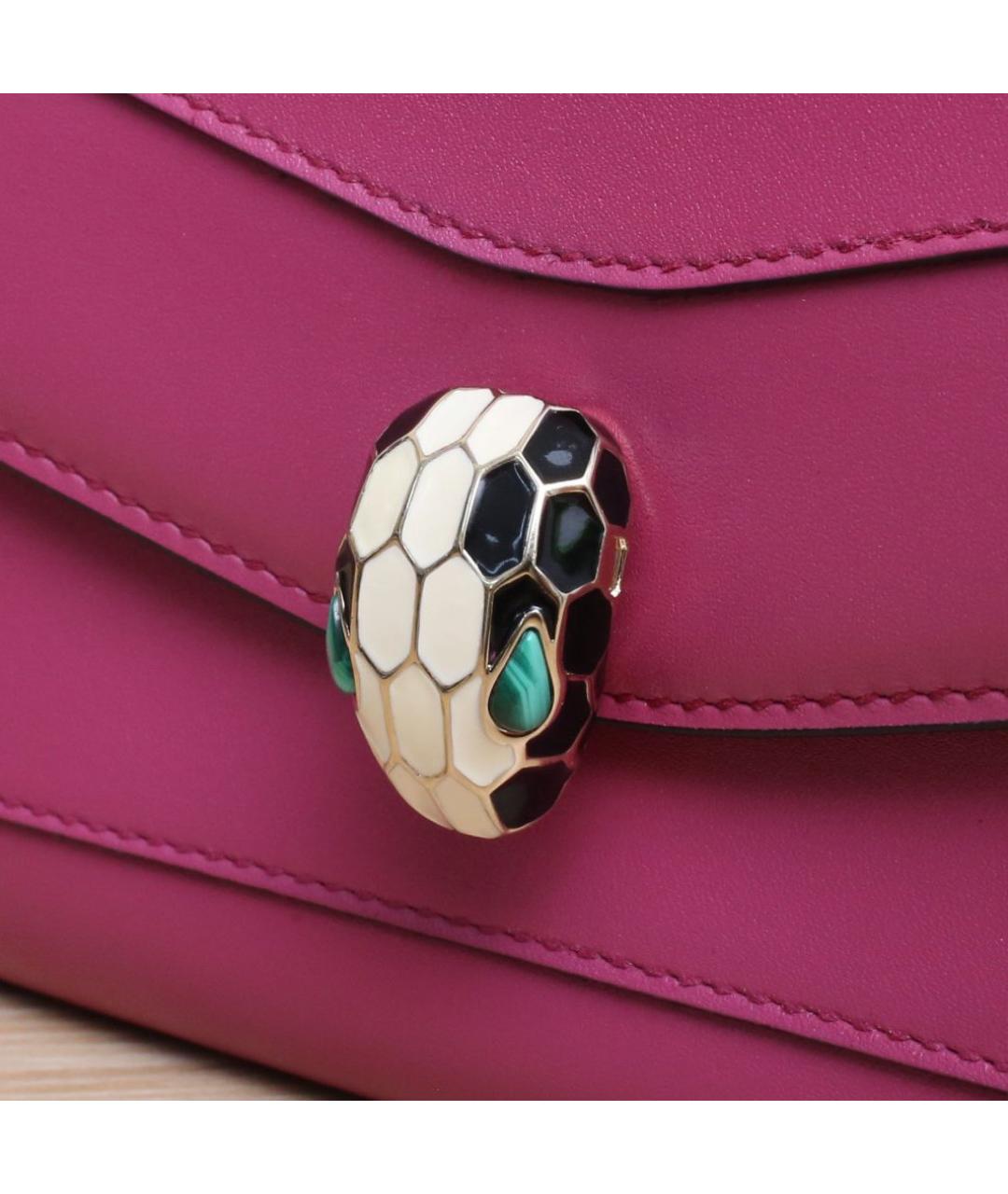 BVLGARI Розовый кожаный кошелек, фото 8