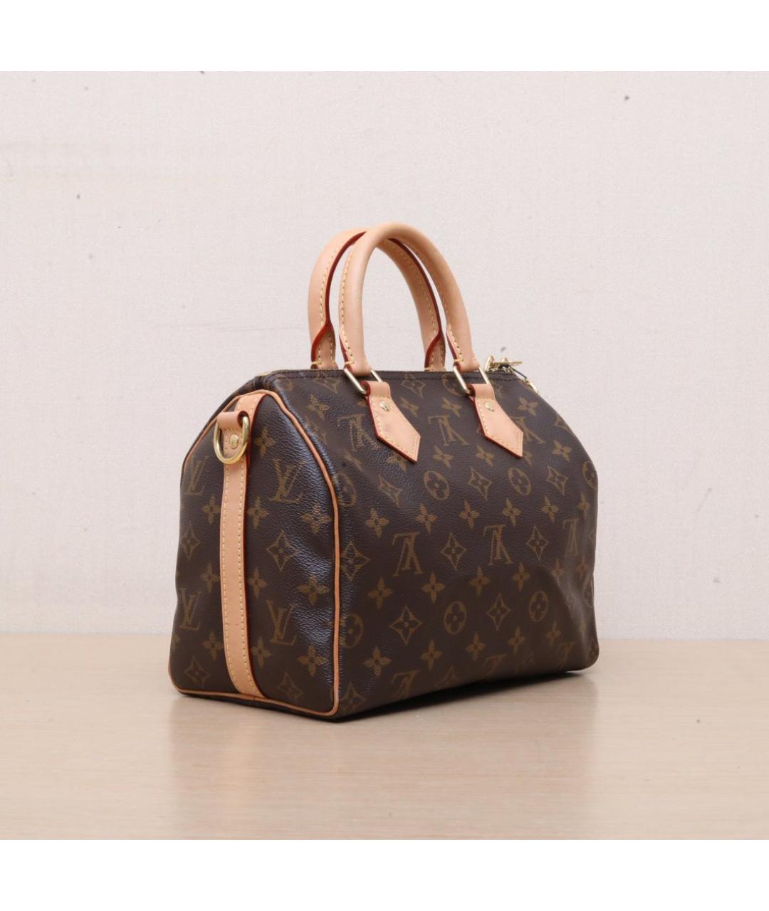 LOUIS VUITTON Коричневая кожаная сумка через плечо, фото 6