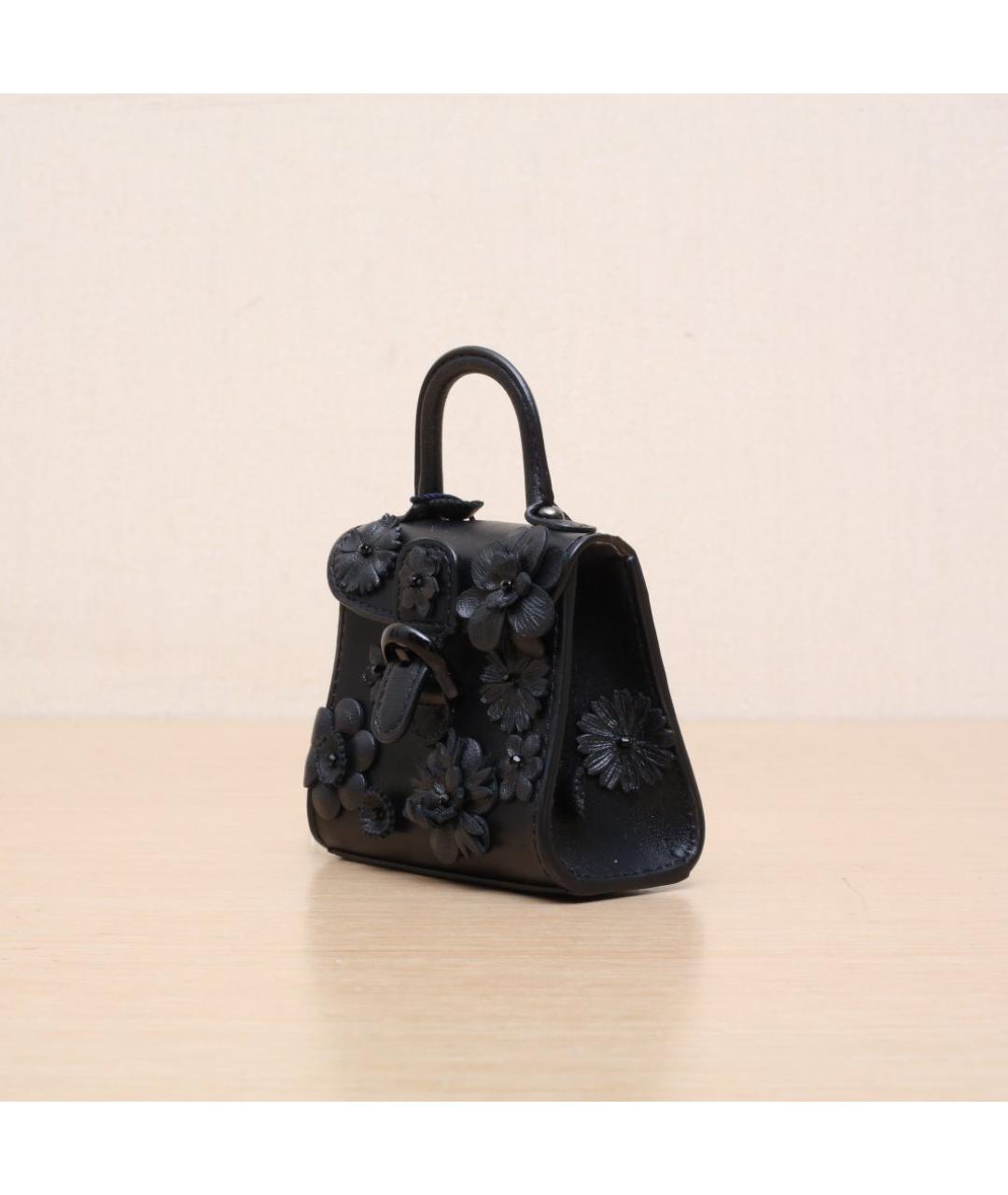 DELVAUX Черная кожаная сумка через плечо, фото 4