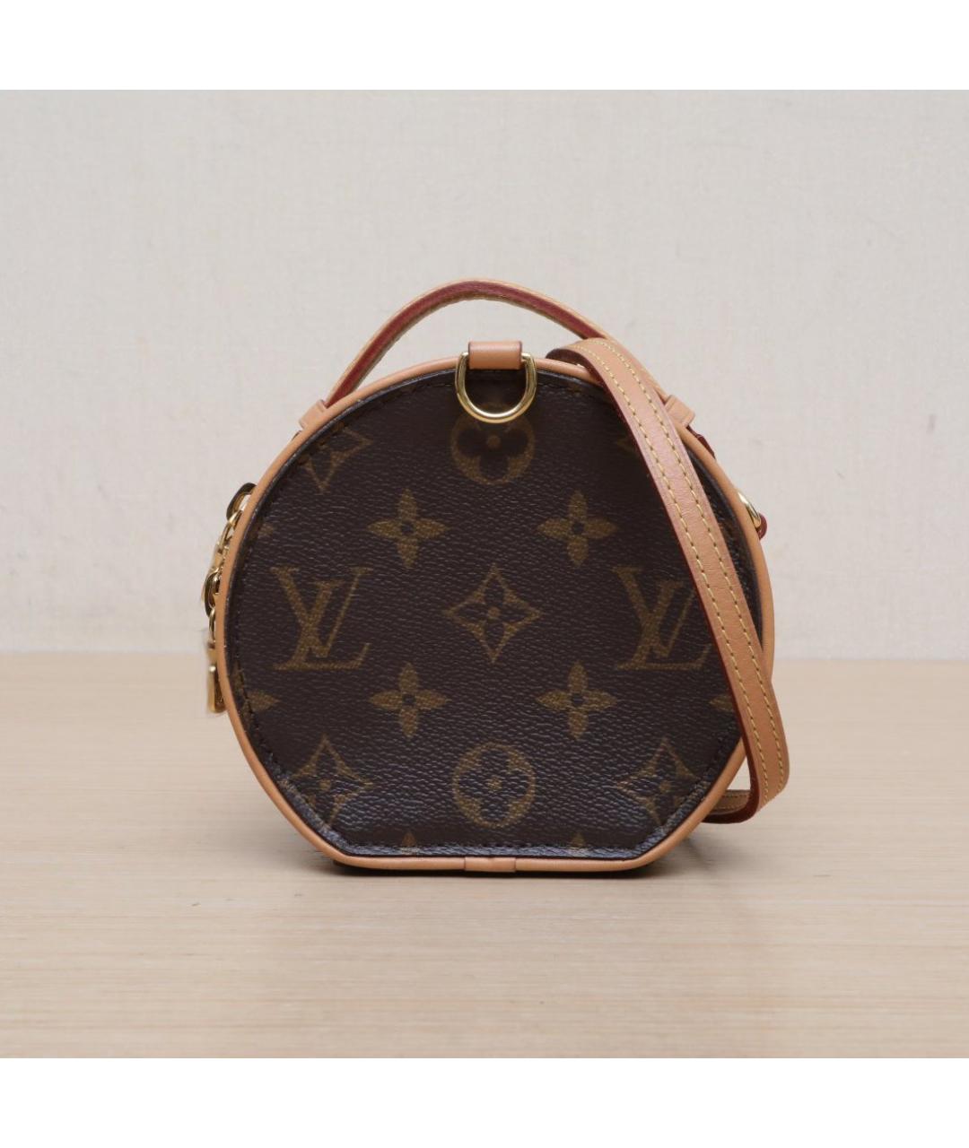 LOUIS VUITTON Коричневая кожаная сумка через плечо, фото 3
