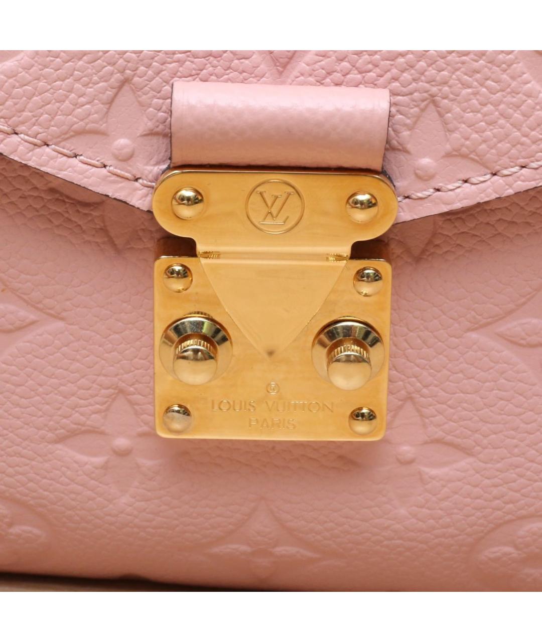 LOUIS VUITTON Розовая кожаная сумка через плечо, фото 8