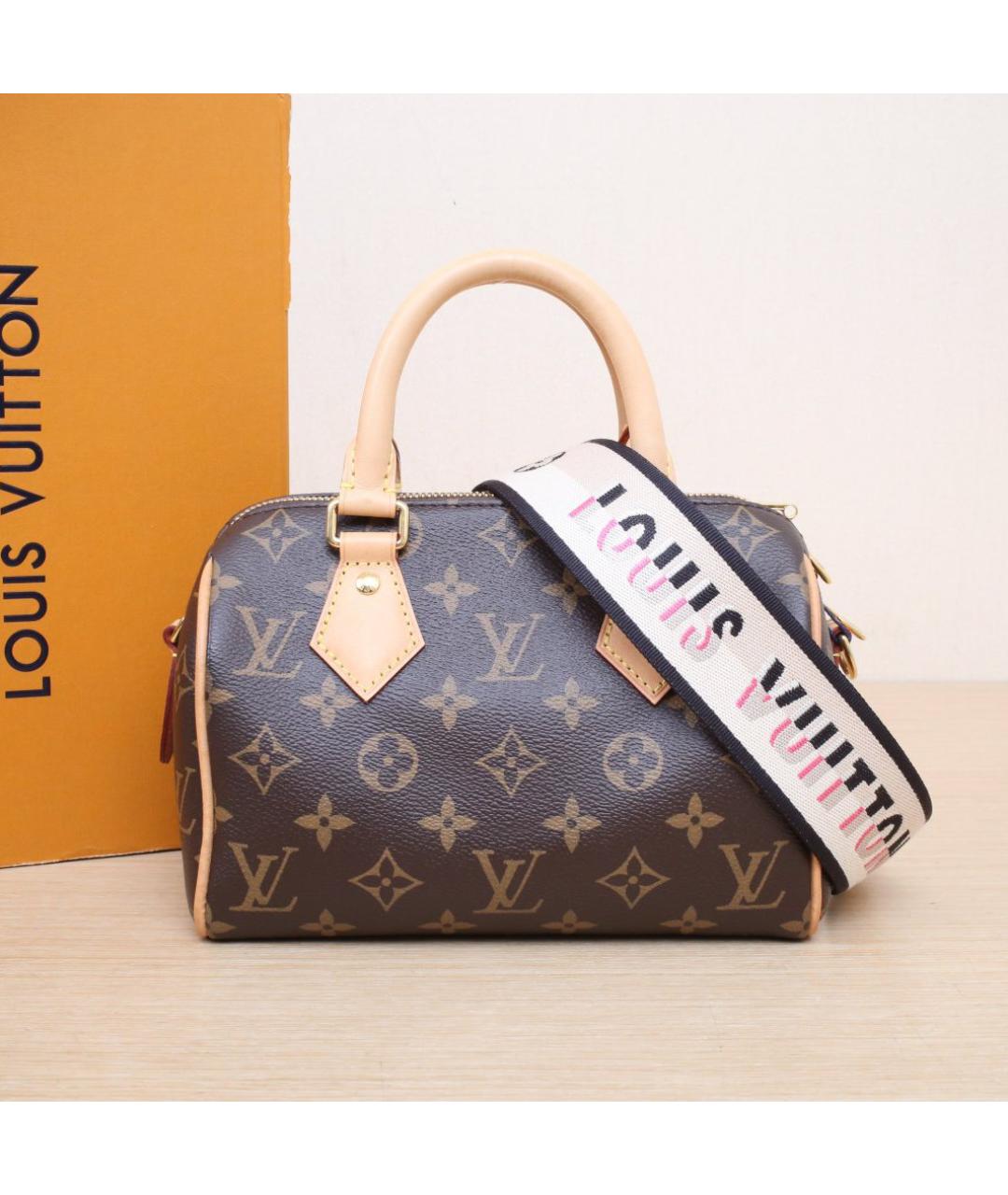 LOUIS VUITTON Коричневая кожаная сумка через плечо, фото 2