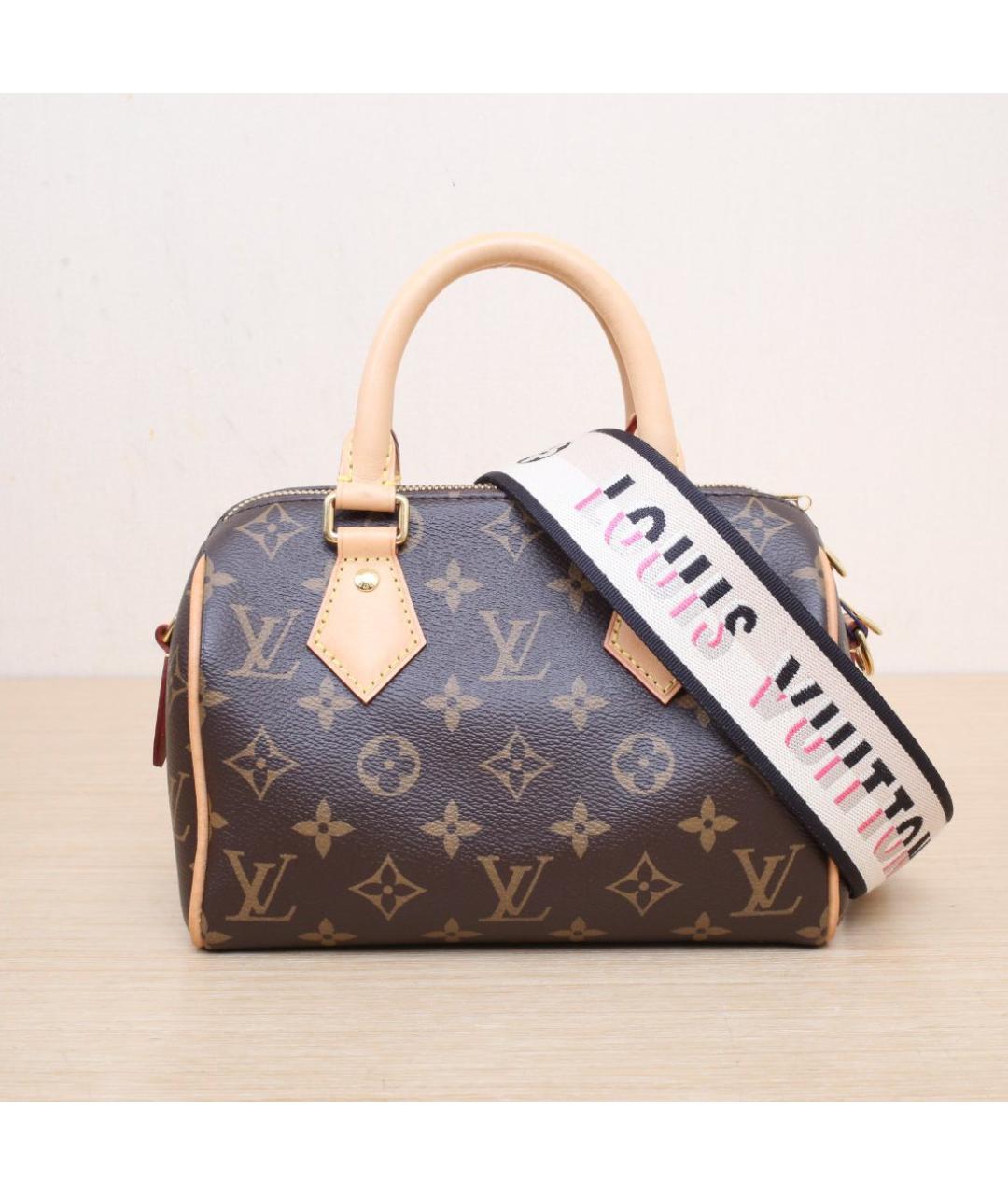 LOUIS VUITTON Коричневая кожаная сумка через плечо, фото 3