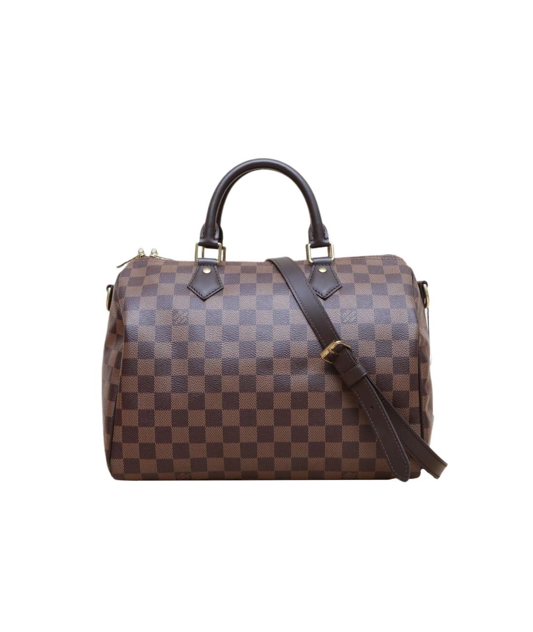 LOUIS VUITTON Коричневая кожаная сумка через плечо, фото 1