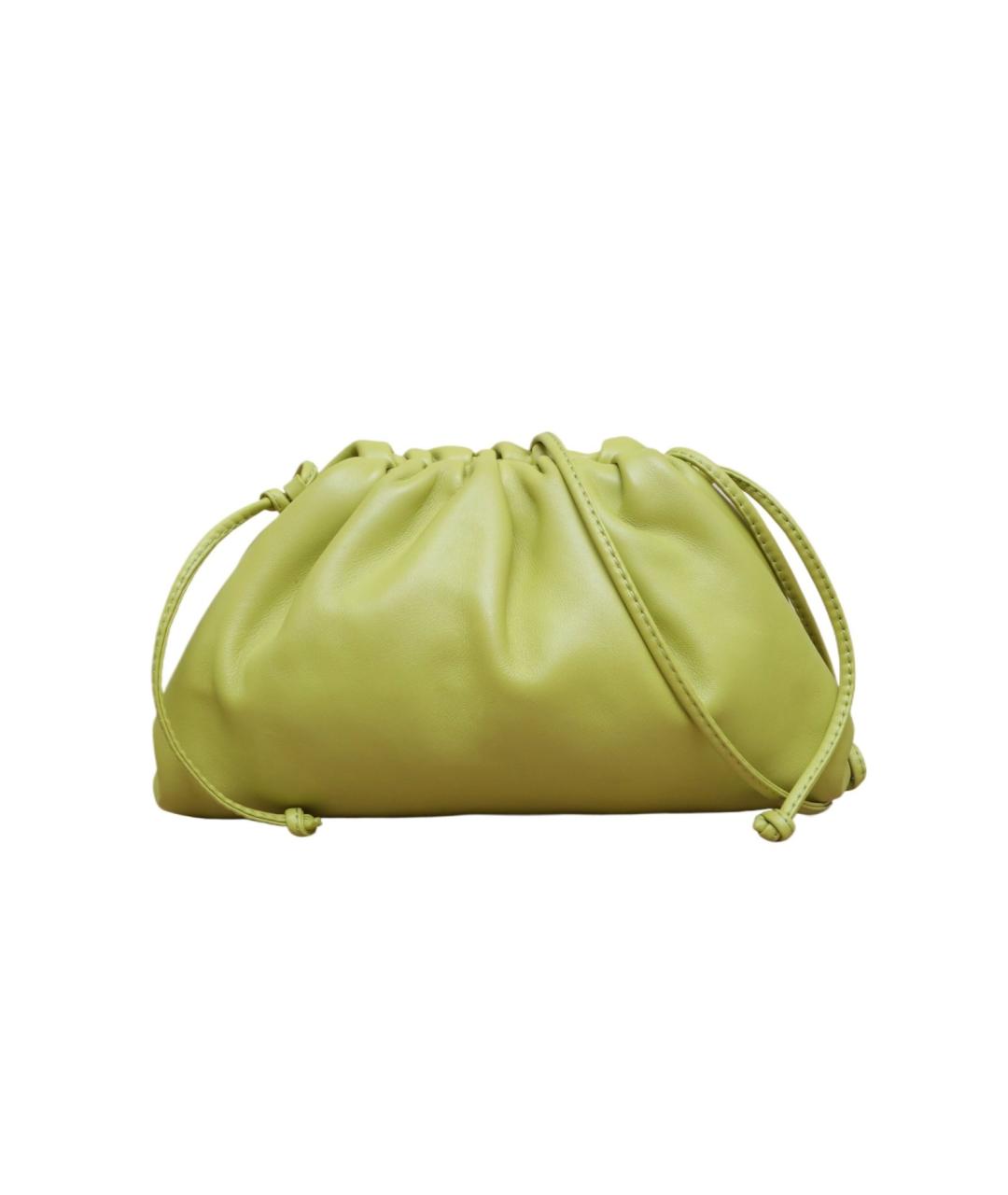 BOTTEGA VENETA Салатовая кожаная сумка через плечо, фото 1