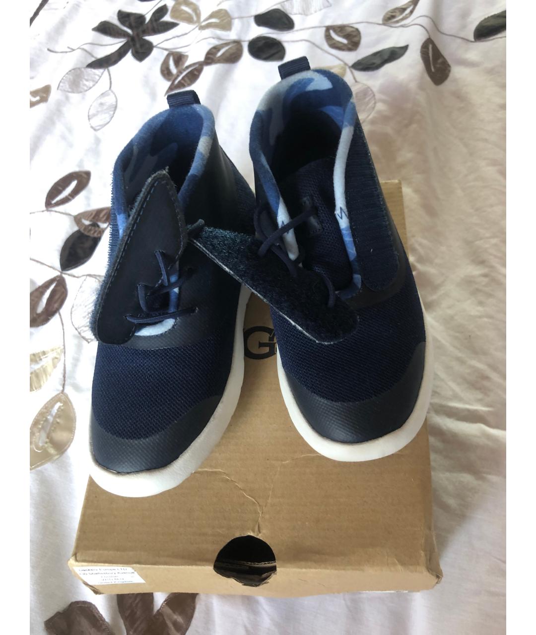 UGG AUSTRALIA Темно-синие текстильные кеды, фото 2