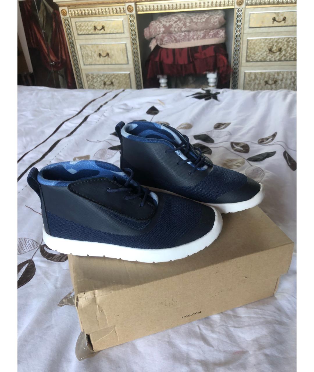 UGG AUSTRALIA Темно-синие текстильные кеды, фото 10