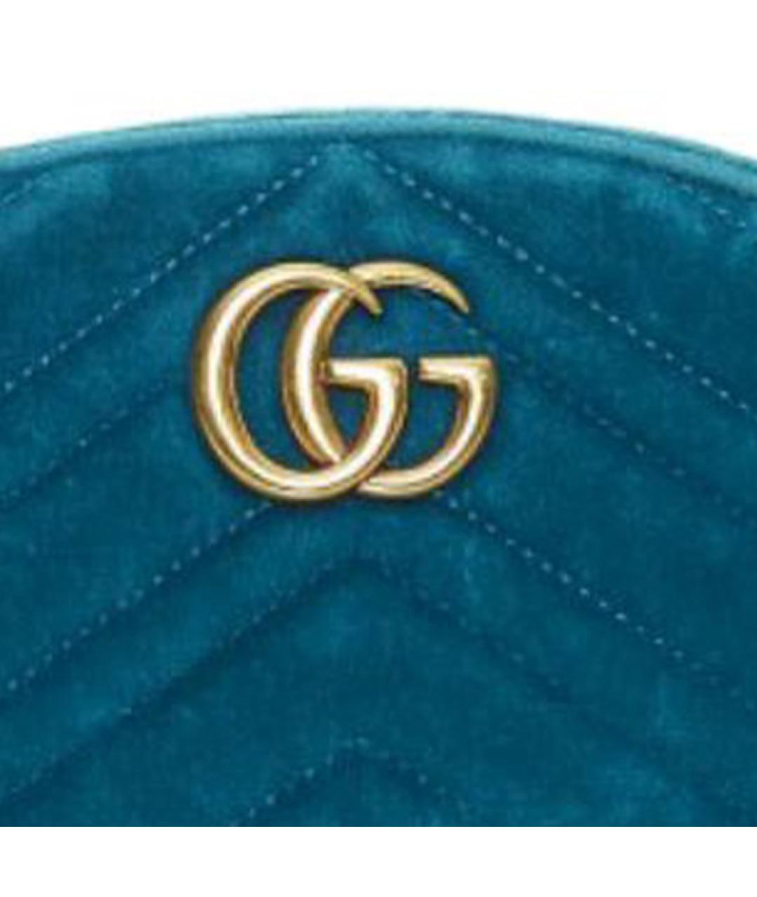 GUCCI Бирюзовая поясная сумка, фото 5