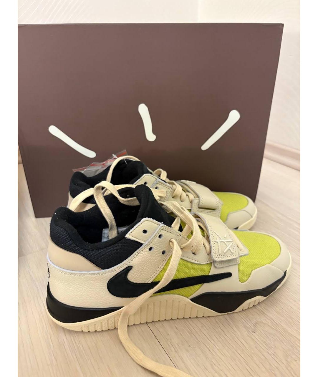 CACTUS JACK BY TRAVIS SCOTT Желтые высокие кроссовки / кеды, фото 8